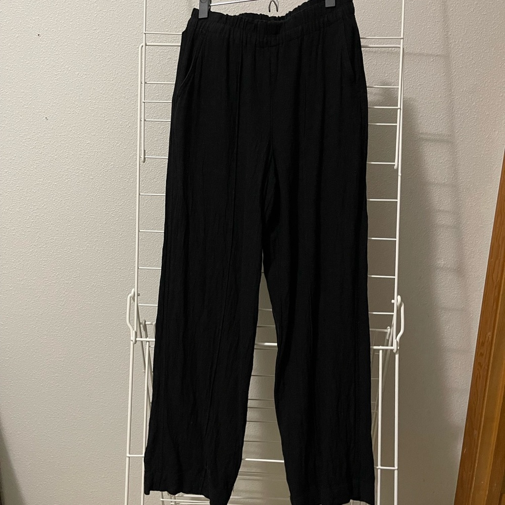 Madewell Breezewoven Pant - S Tall - Black